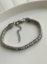 PULSERA TENNIS CON CADENA Y ZIRCONIA