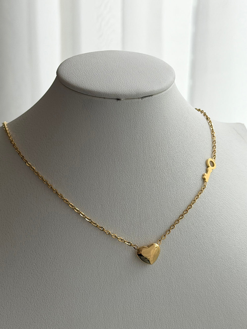 COLLAR LLAVE Y CORAZON TFFNY