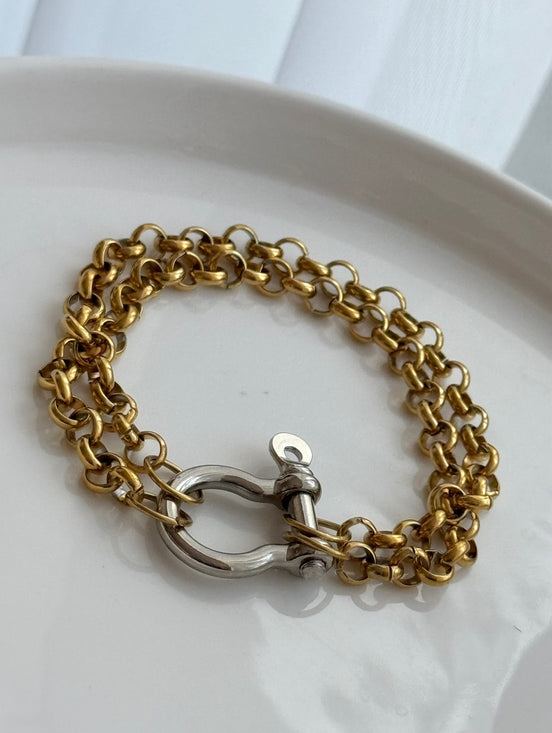 PULSERA DOBLE CADENA