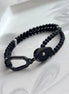 PULSERA BOLITAS NEGRA