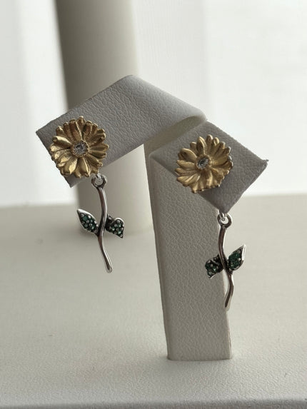 ARETE COLGANTE FLOR