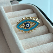 ANILLO OJO AZUL