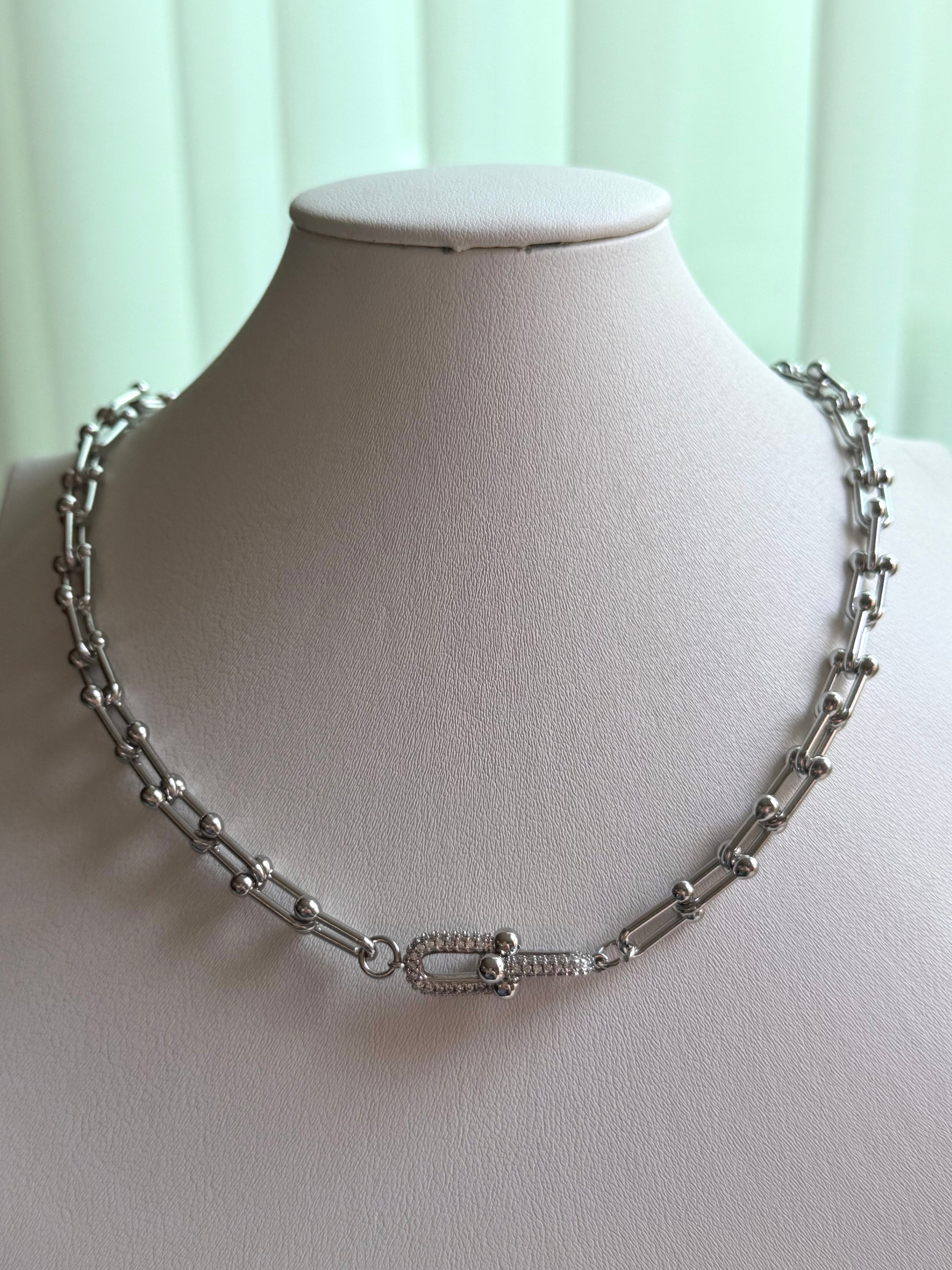 COLLAR ESLABONES CON CRISTAL