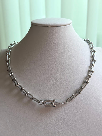 COLLAR ESLABONES CON CRISTAL