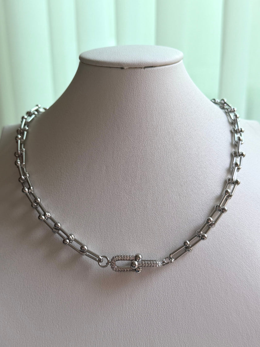 COLLAR ESLABONES CON CRISTAL