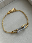 PULSERA ESLABONES CON CRISTAL