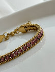 PULSERA TENNIS CON CADENA