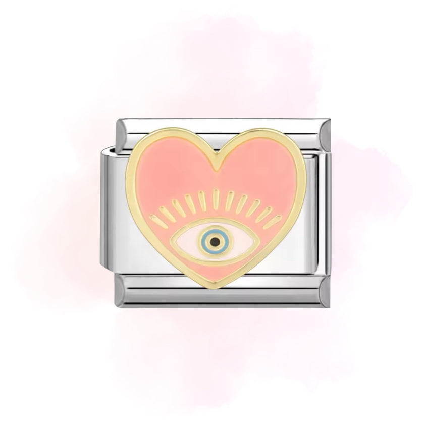 ESLABÓN CORAZON OJO
