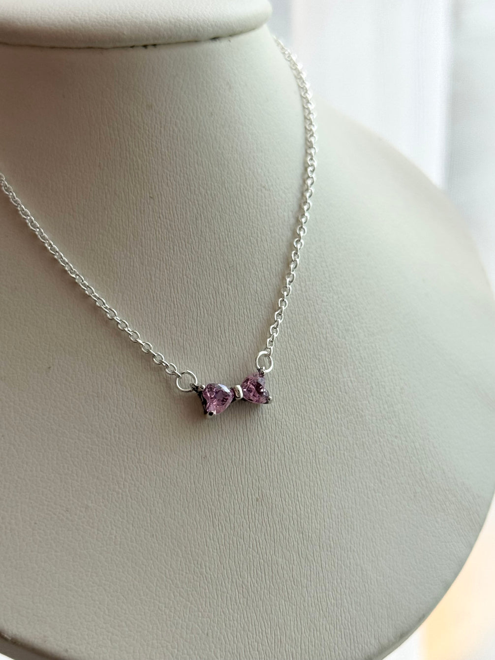 COLLAR MOÑO ROSA