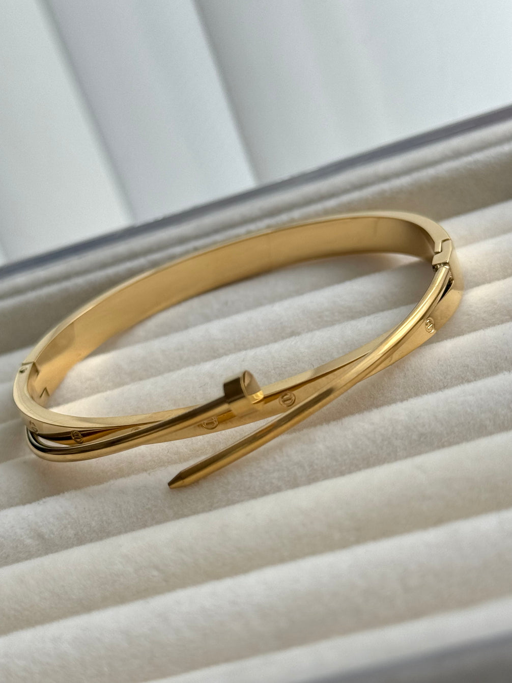 BRAZALETE DÚO TORNILLO Y CLAVO