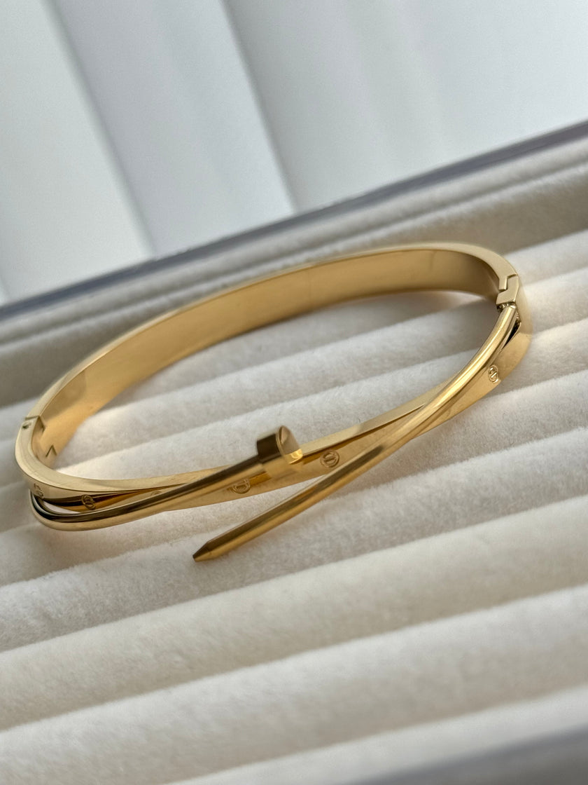 BRAZALETE DÚO TORNILLO Y CLAVO