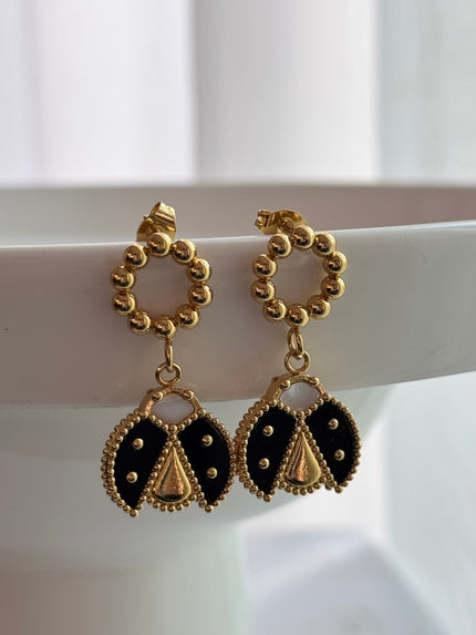 ARETE MARIQUITA ALA ABIERTA NEGRO