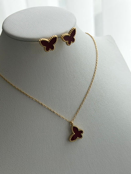 SET MARIPOSA ROJO