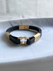 PULSERA PLACA GG DORADO