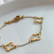 PULSERA TRÉBOL SILUETA