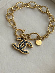 PULSERA CC CRISTAL NEGRO