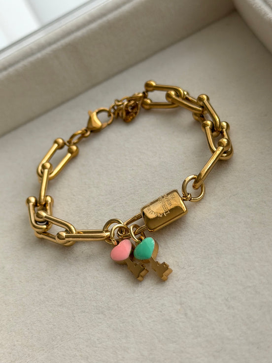 PULSERA ESLABONES CADADO