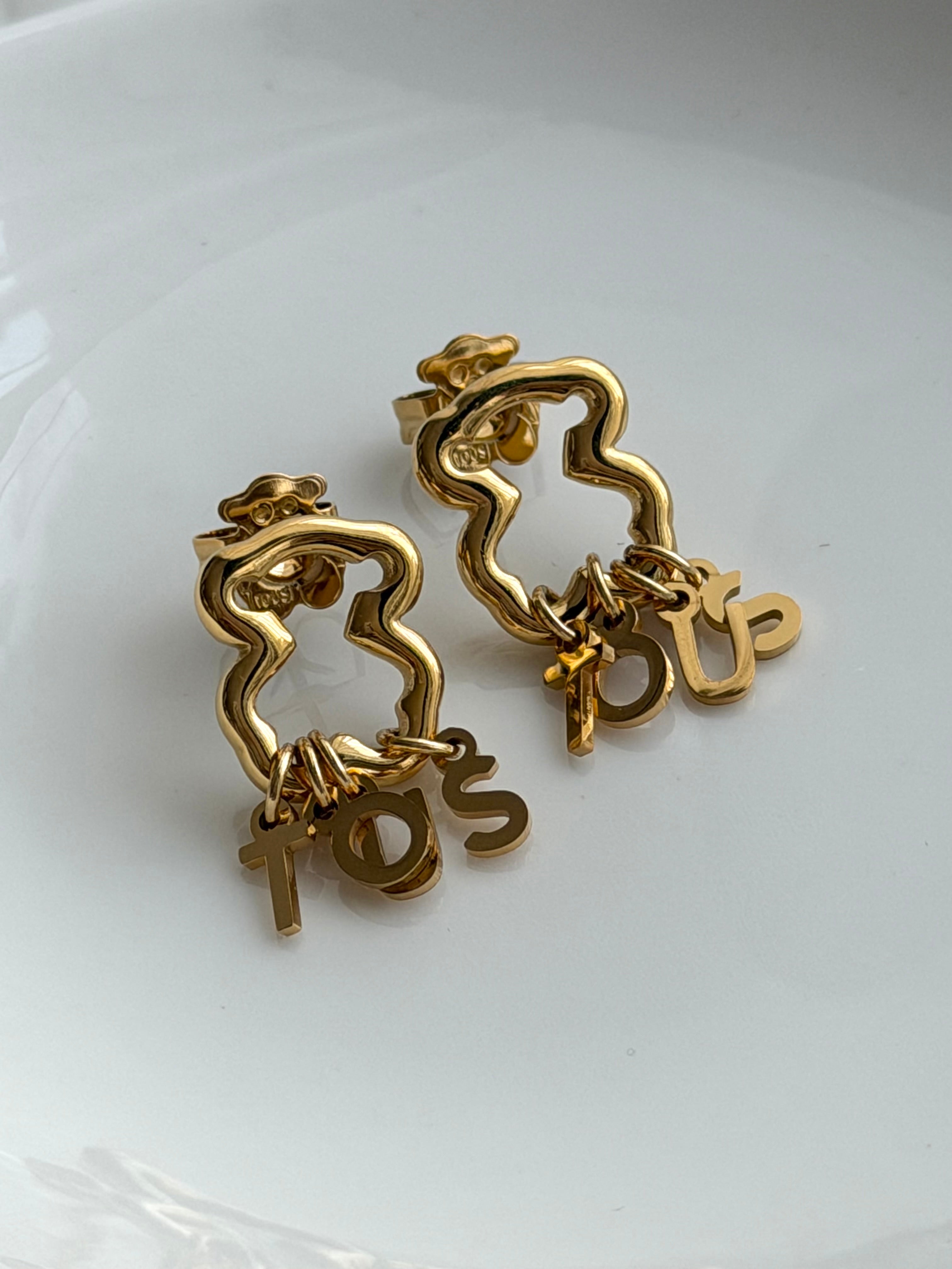 ARETE OSITO CON LETRAS