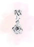 CHARM ROSA CON ESPINAS