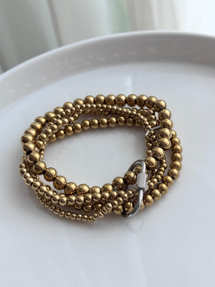 PULSERAS 4 BOLITAS CON HEBILLA