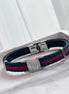 PULSERA TELA GG A LATEADA