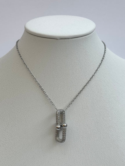 COLLAR DOBLE ESLABÓN CON ZIRCONIA