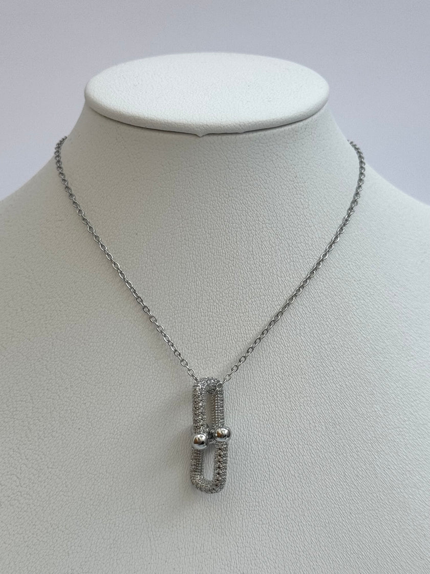 COLLAR DOBLE ESLABÓN CON ZIRCONIA