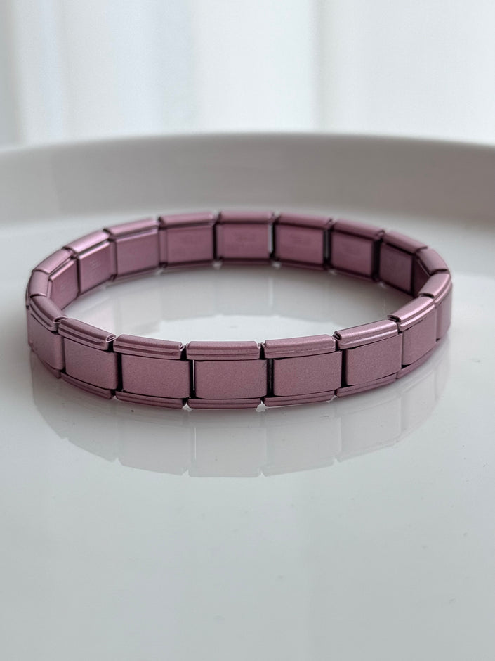PULSERA ITALIANA ROSA MATE