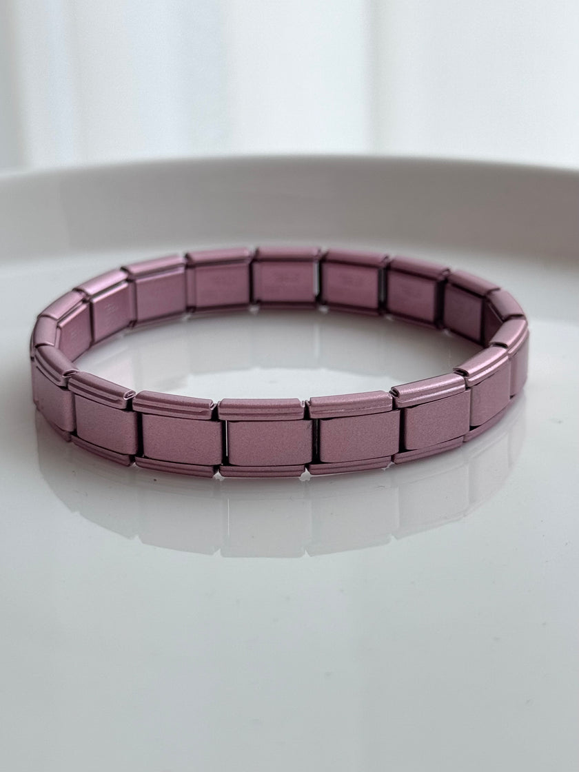 PULSERA ITALIANA ROSA MATE