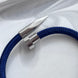 PULSERA CORREA AZUL CLAVO