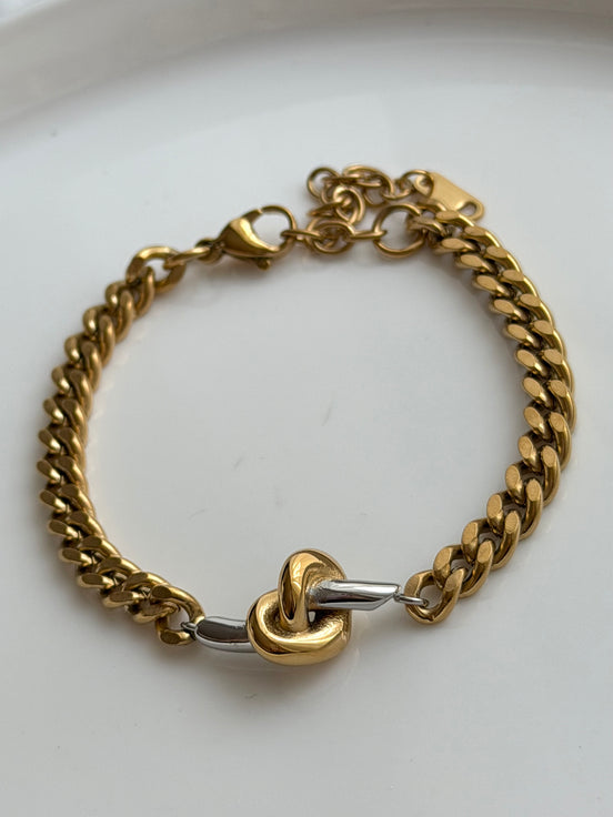 PULSERA CADENA NUDOS