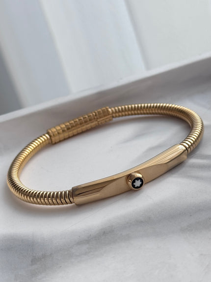 PULSERA FLEXIBLE ESPIRAL DORADO