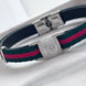 PULSERA TELA GG A LATEADA