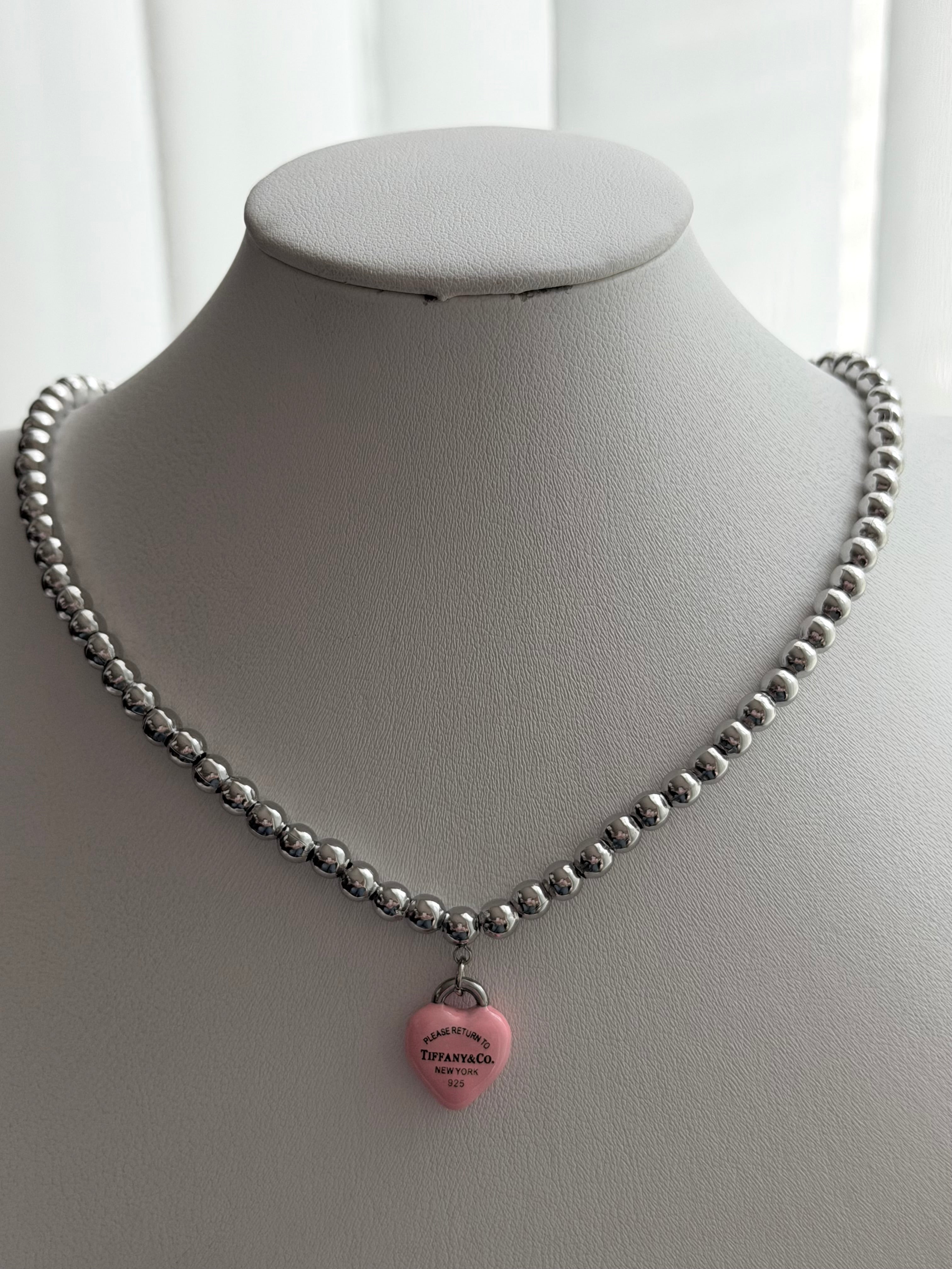COLLAR CORAZON ROSA
