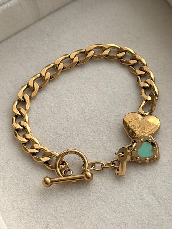 PULSERA CADENA BROCHE T