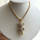 COLLAR OSO CON ZIRCONIA