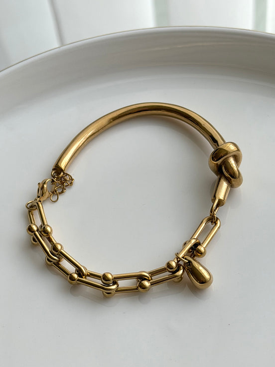 BRAZALETE NUDO ESLABÓNES