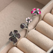 ANILLO DOBLE FLORES