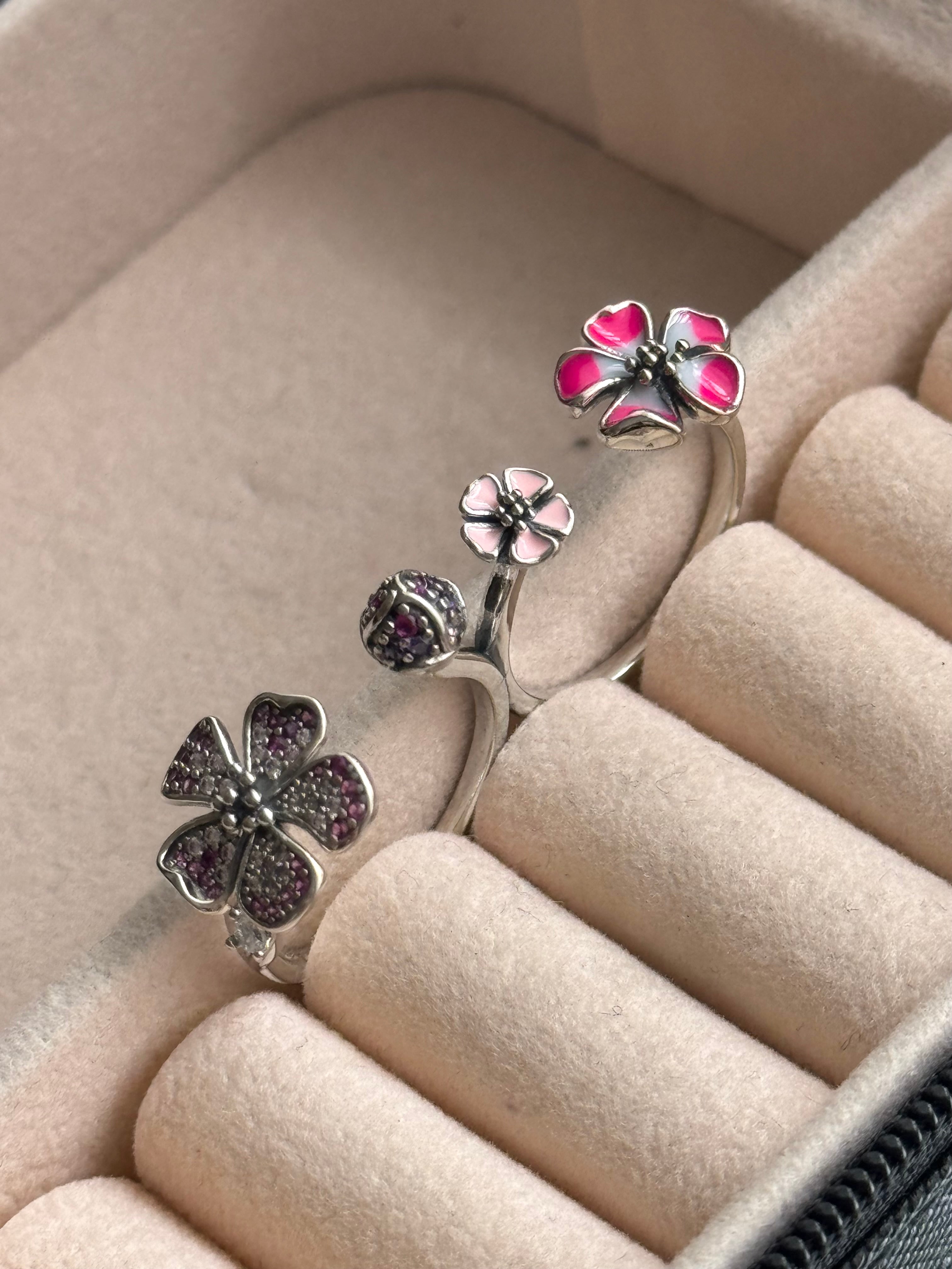 ANILLO DOBLE FLORES