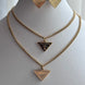 SET DOBLE CADENA DIJES NEGROS