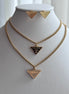 SET DOBLE CADENA DIJES NEGROS