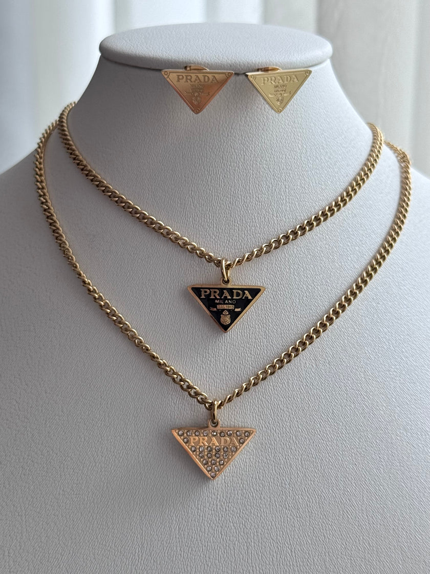 SET DOBLE CADENA DIJES NEGROS