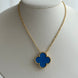 COLLAR TRÉBOL AZUL