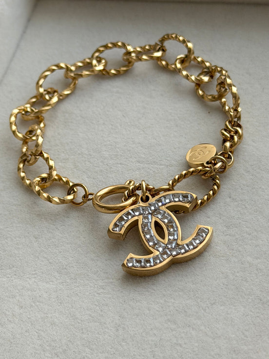 PULSERA CC CRISTAL BLANCO