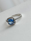 ANILLO ZIRCONIA AZUL