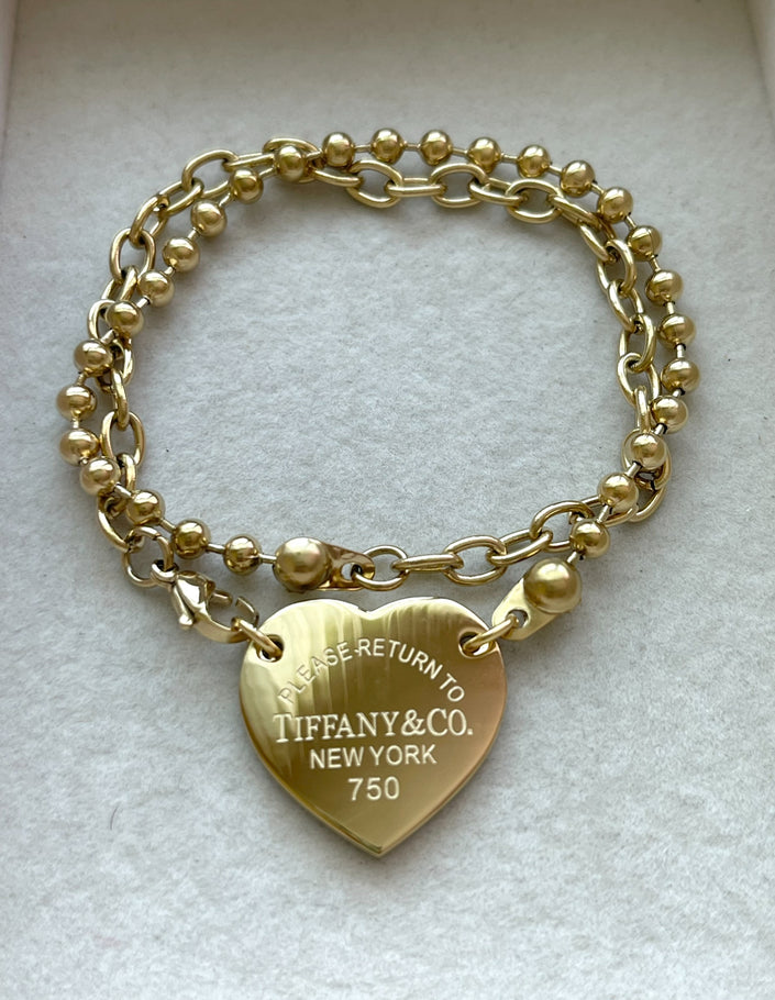 PULSERA CORAZÓN TFFANY