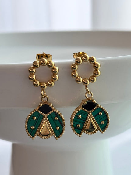 ARETE MARIQUITA ALAS ABIERTA VERDE