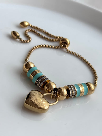 PULSERA RÓNDELES DORADO