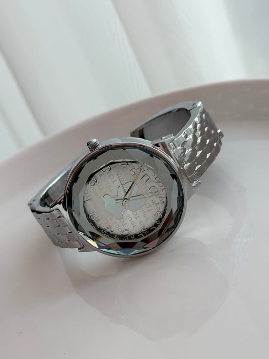 RELOJ PULSERA CON CRISTAL
