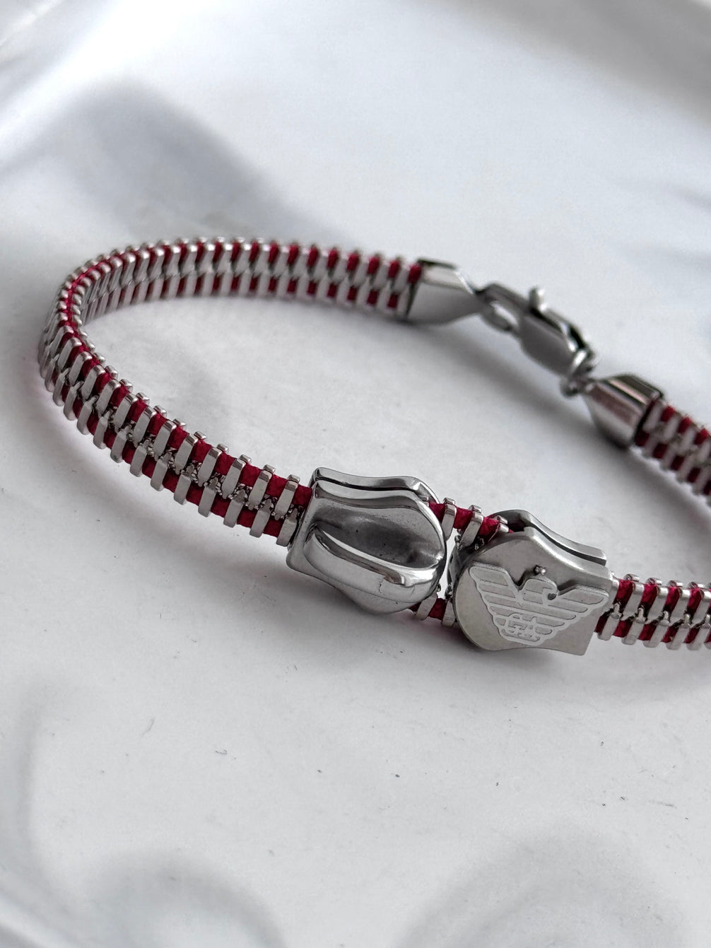 PULSERA ZIPPER ROJA